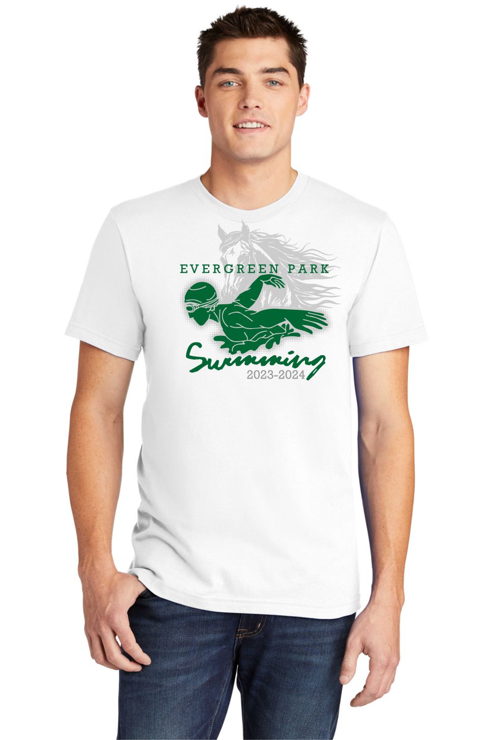 EPCHS Boys Swimming T-Shirt in White
